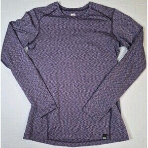 REI Co-op Shirt Womens Size Small Purple Heather Long Sleeve Base Layer